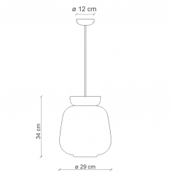 CORCOVADO CERAMICZNA LAMPA WISZĄCA      C2740 FERROLUCE